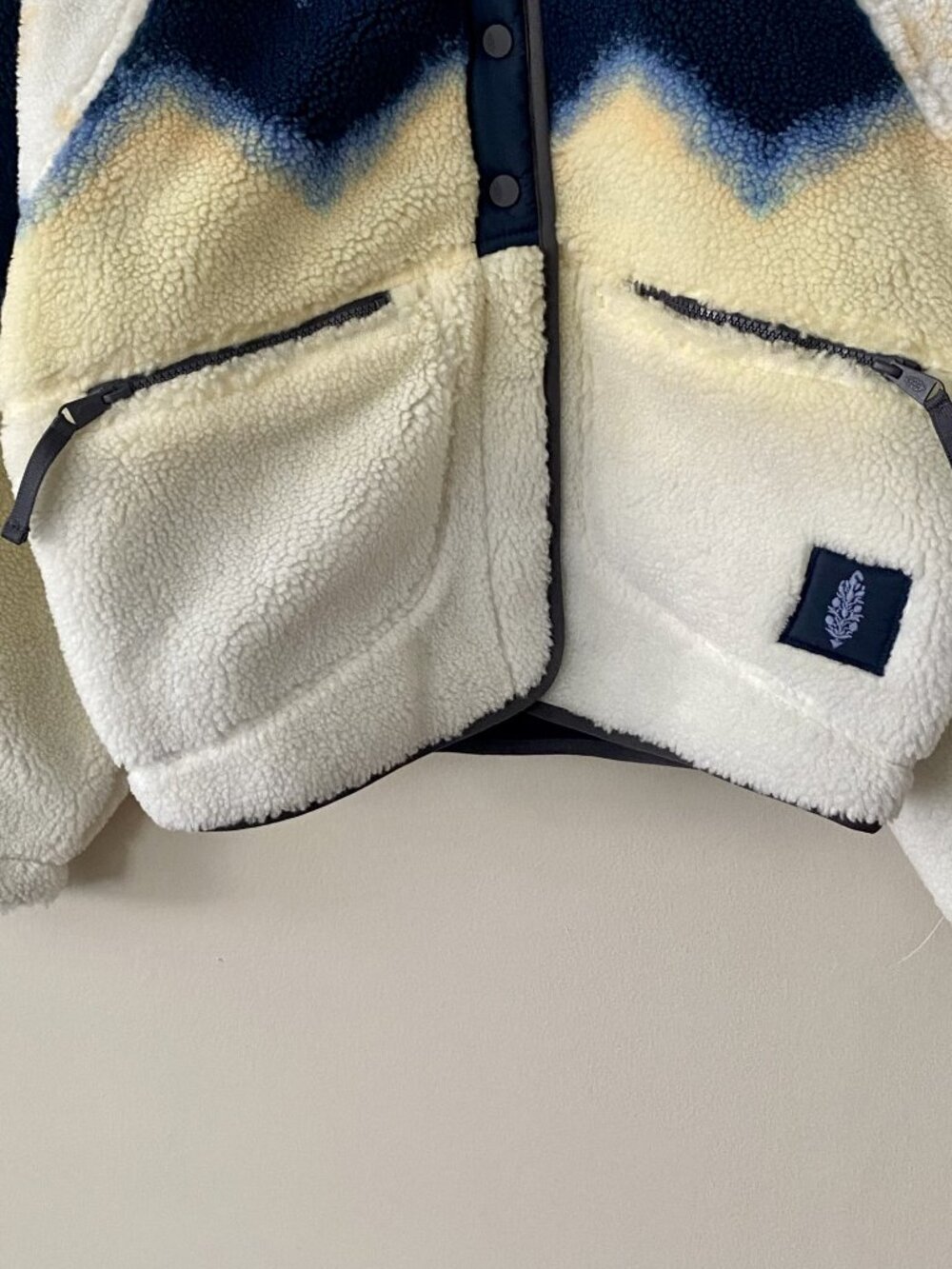 Free People Movement Hit The Slopes Printed Fleece Jacket NWOT - Picture 8 of 9